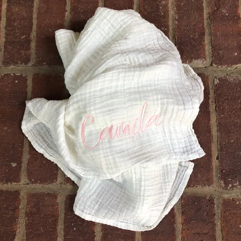 Customizable Luxe Muslin Swaddle